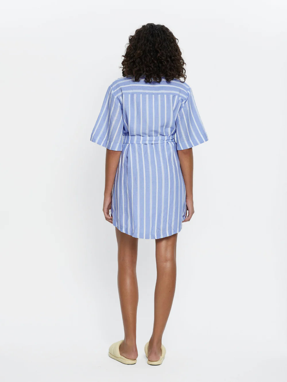 Capri Mini Dress - Blue Stripe