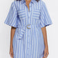 Capri Mini Dress - Blue Stripe