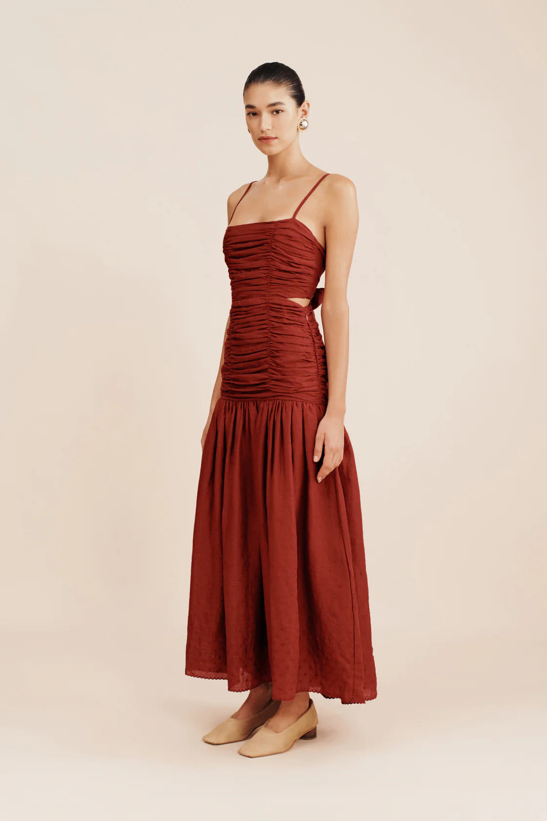 Aurelia Dress - Merlot