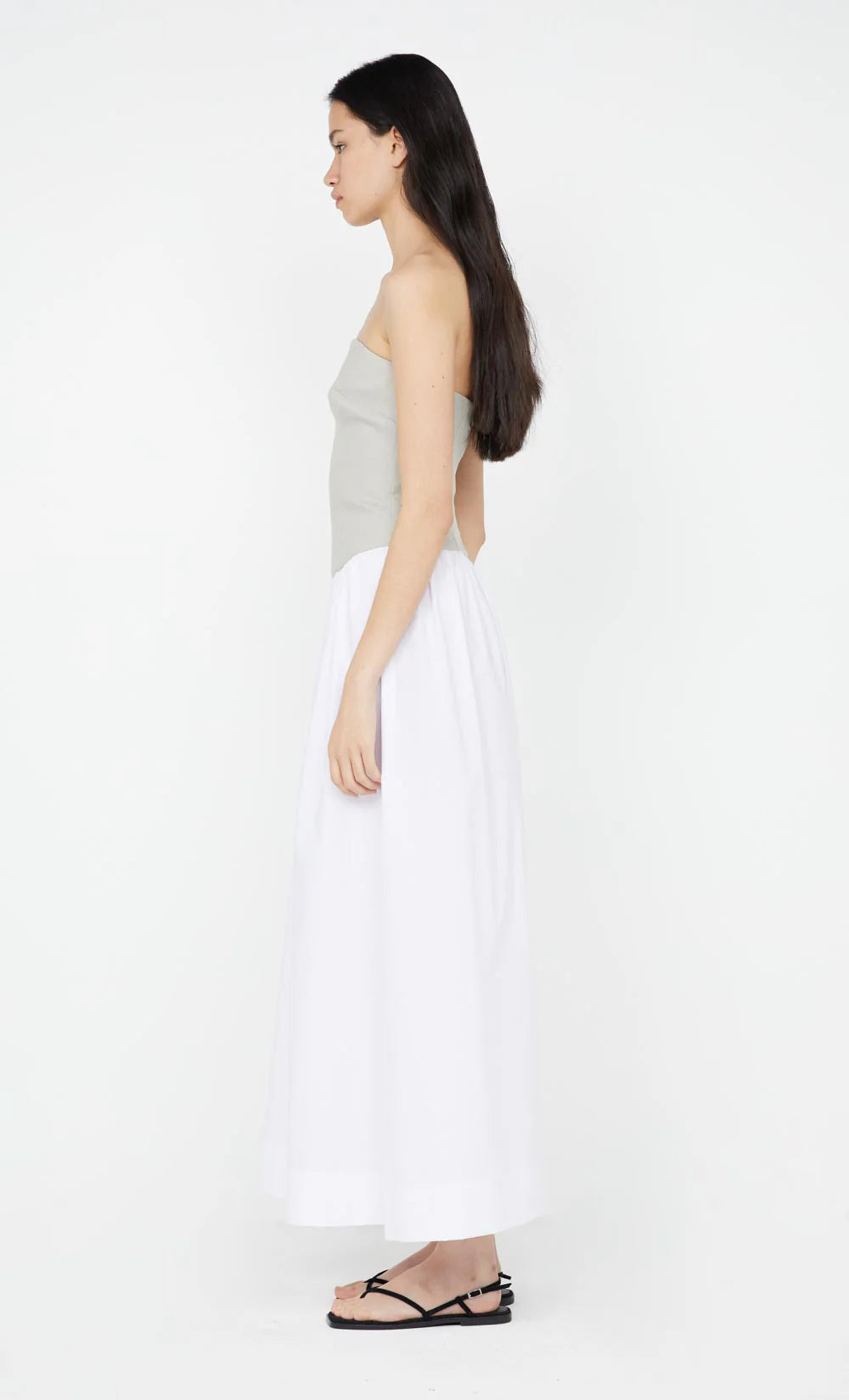 Caro Maxi Dress - Stone/Ivory