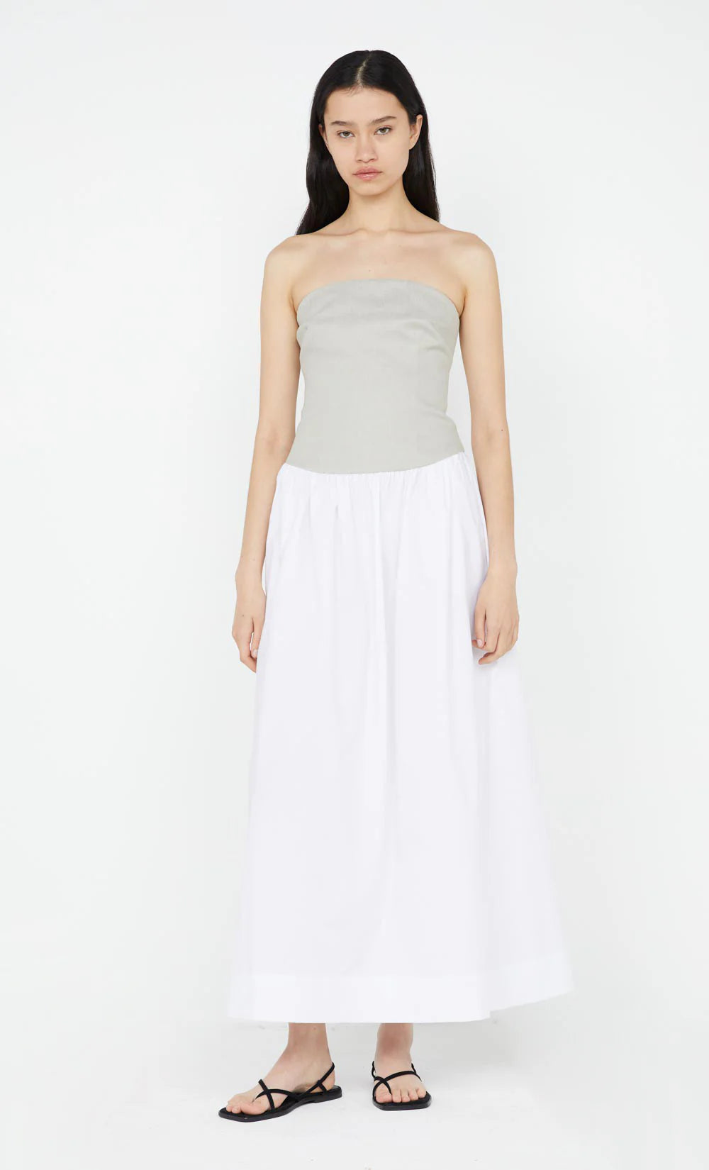 Caro Maxi Dress - Stone/Ivory