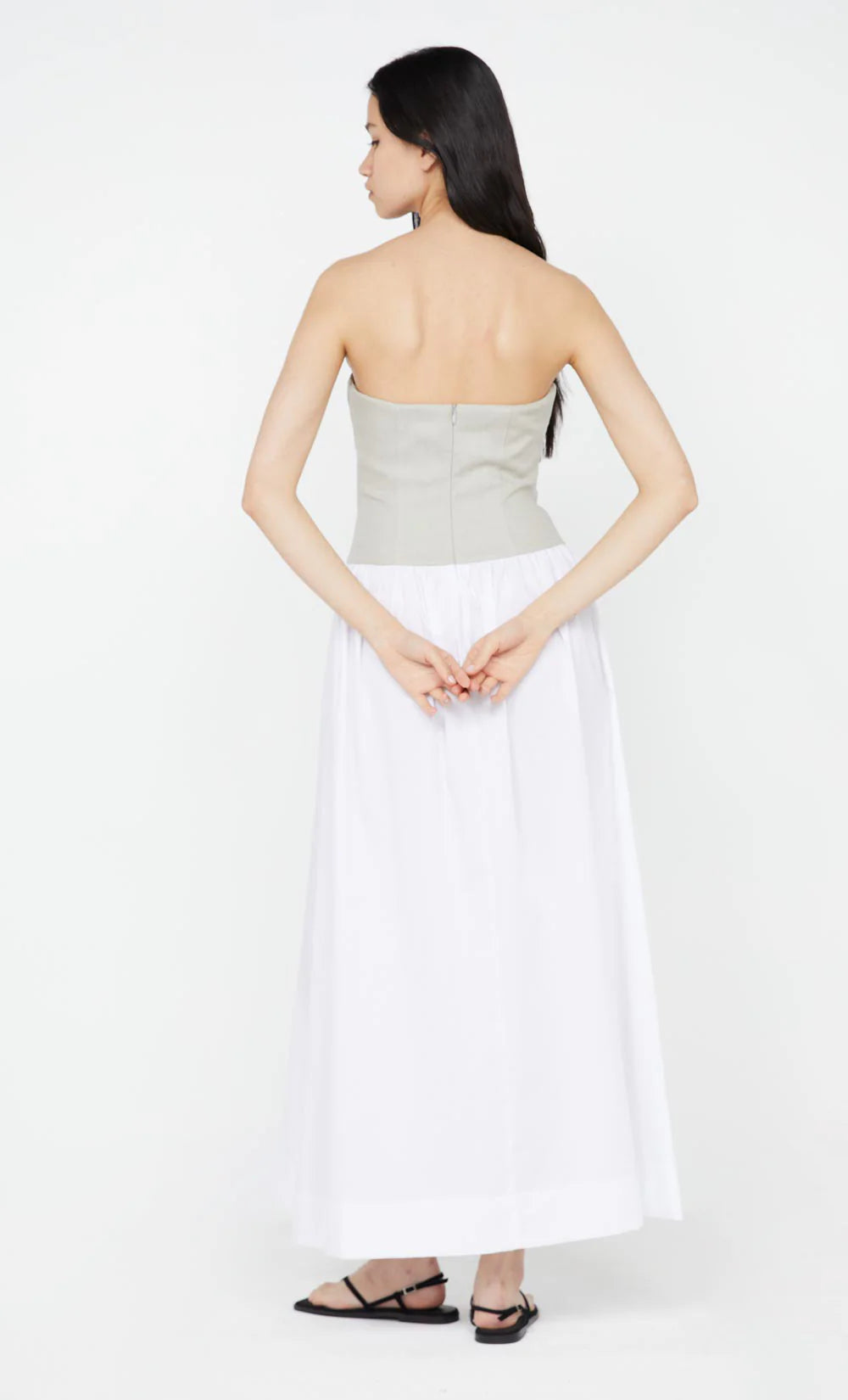 Caro Maxi Dress - Stone/Ivory