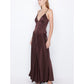 Kaia V Dress - Choc Plum