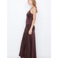 Kaia V Dress - Choc Plum