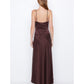 Kaia V Dress - Choc Plum