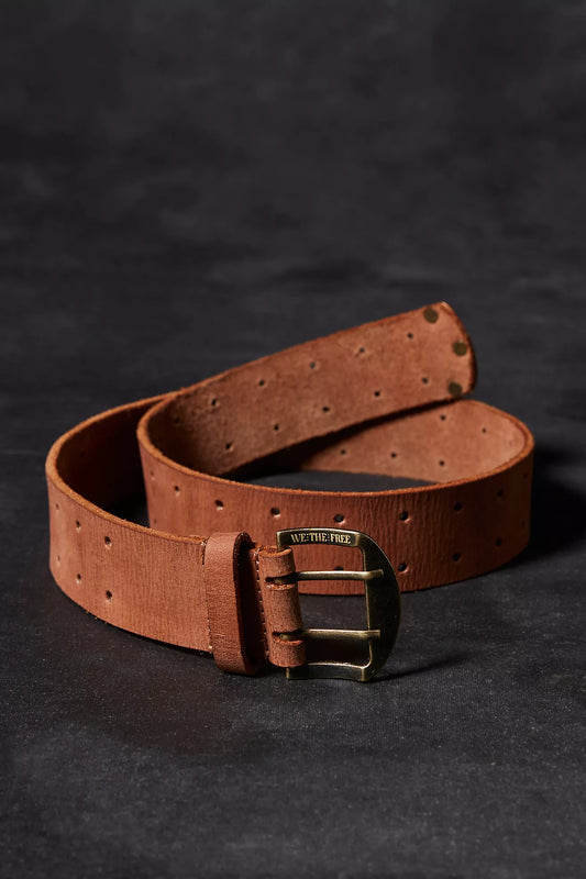 WTF Double Cross Belt - Cognac