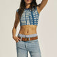 WTF Double Cross Belt - Cognac