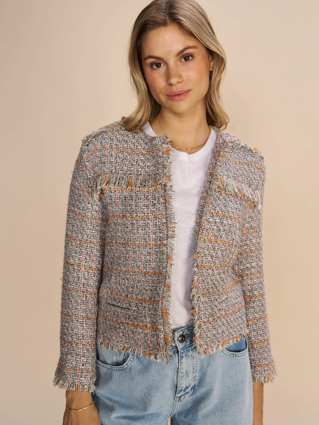 Ellis Boucle Jacket - Ecru