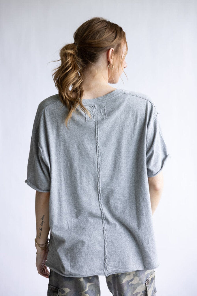 Nina Tee V - Heather Grey