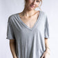 Nina Tee V - Heather Grey
