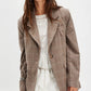 Paper Cut Blazer Pinstripe - Chocolate Combo