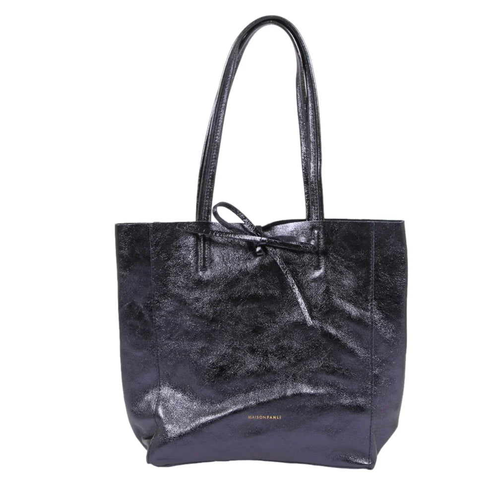 Medium Tote - Metallic Marine