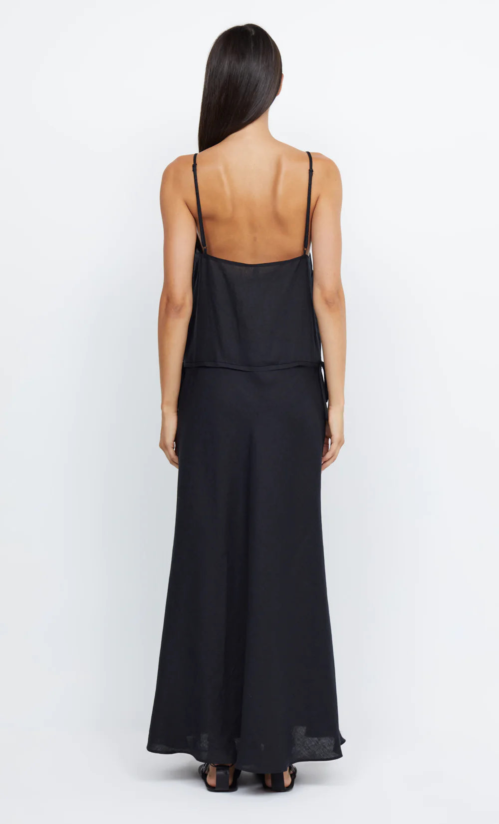 Jayden Wrap Maxi Dress - Black