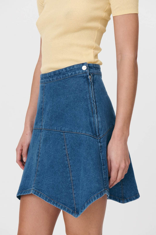 Paloma Organic Mini Skirt - Denim