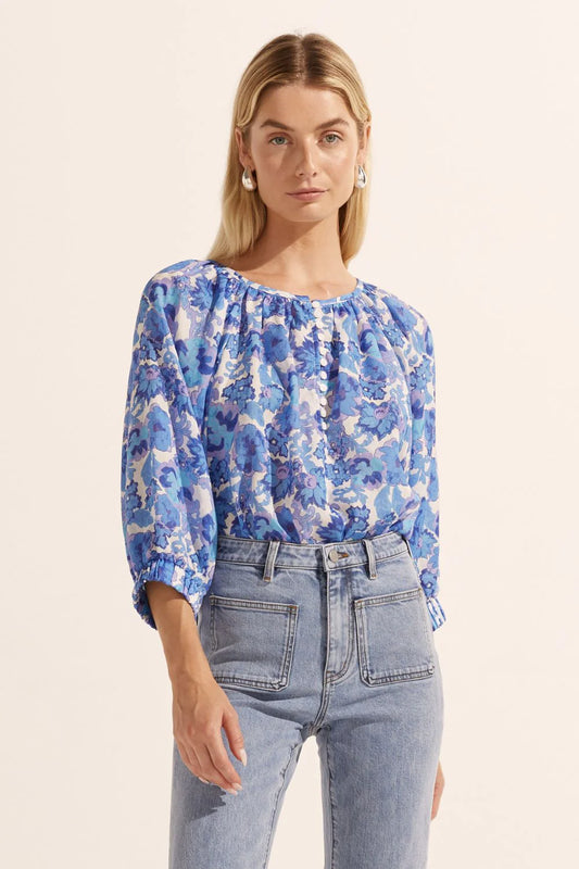 Imbue Top - Pacific Floral