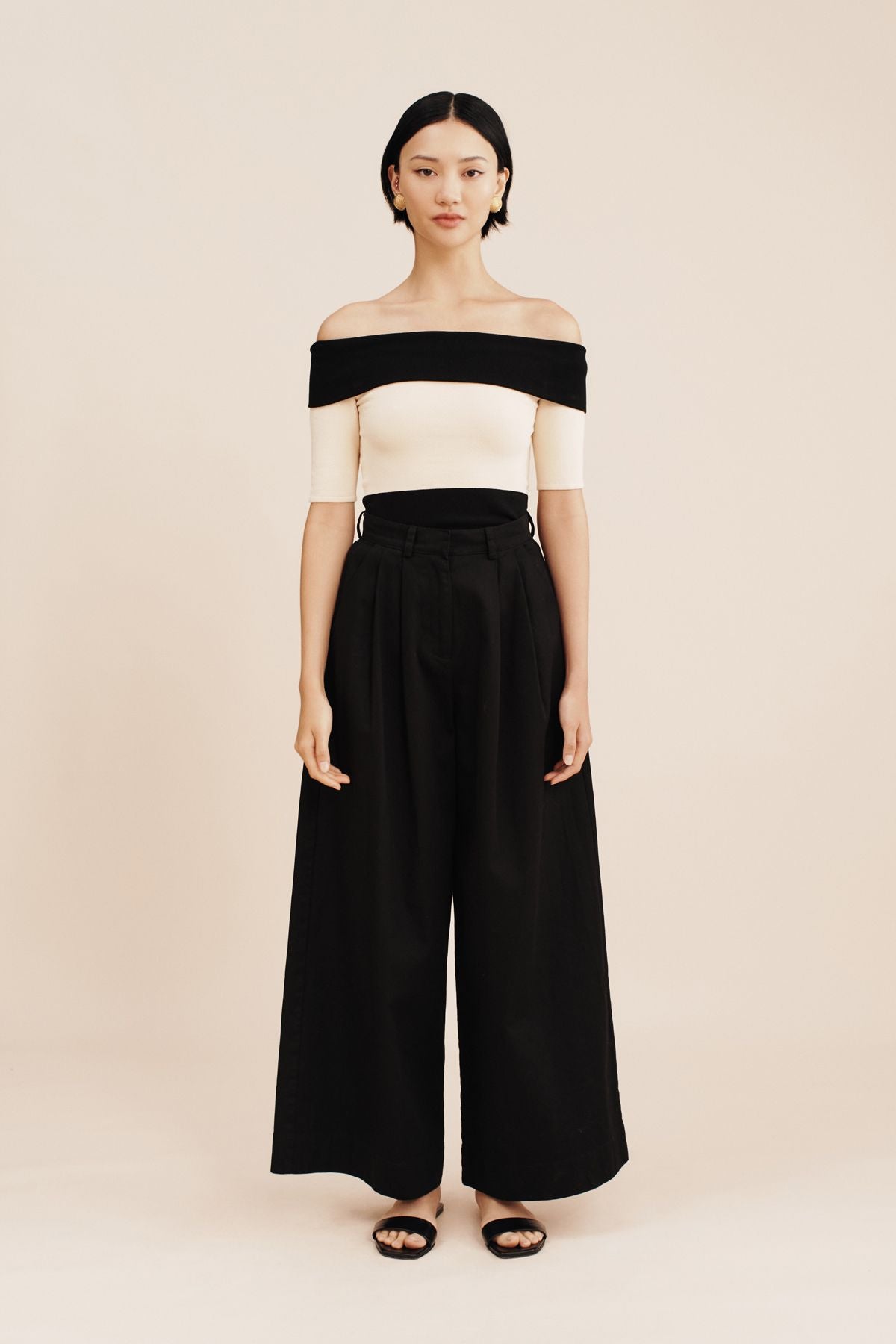 Theo Off The Shoulder Top - Stripe