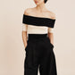 Theo Off The Shoulder Top - Stripe