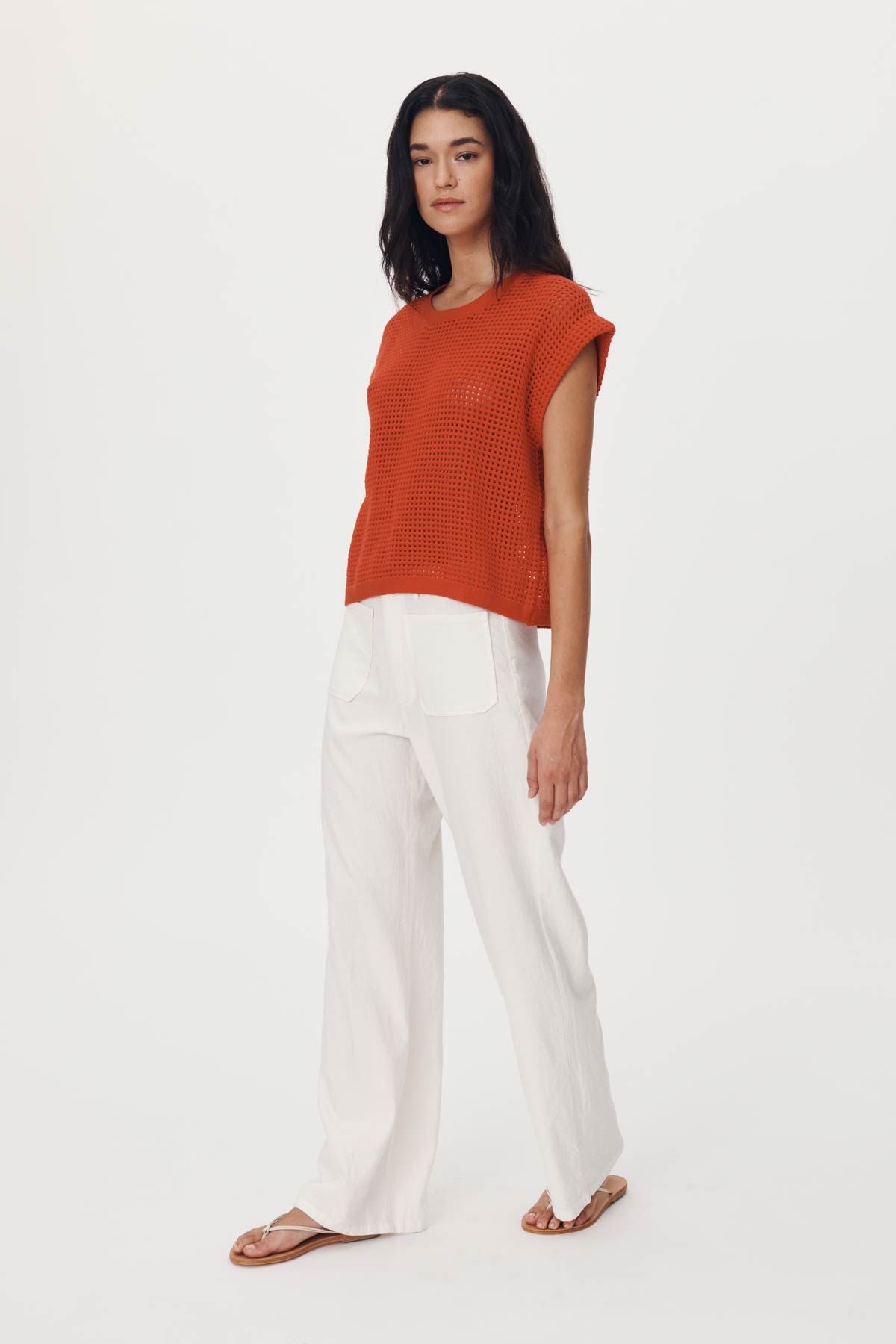 Paige Linen Pants - Bone