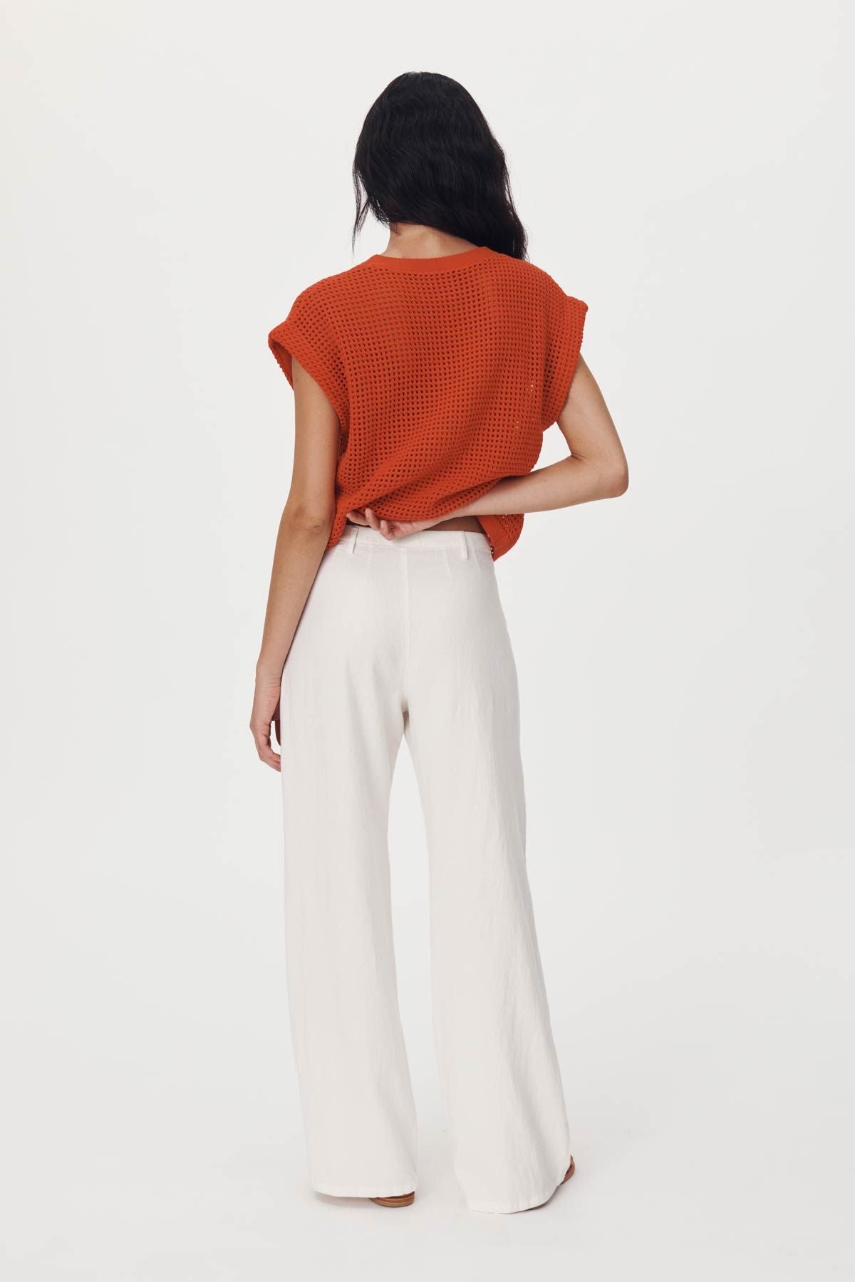 Paige Linen Pants - Bone