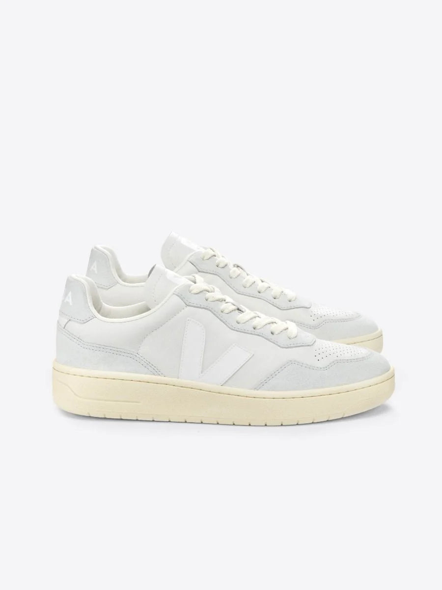 VEJA V-90 O.T Leather Gravel White