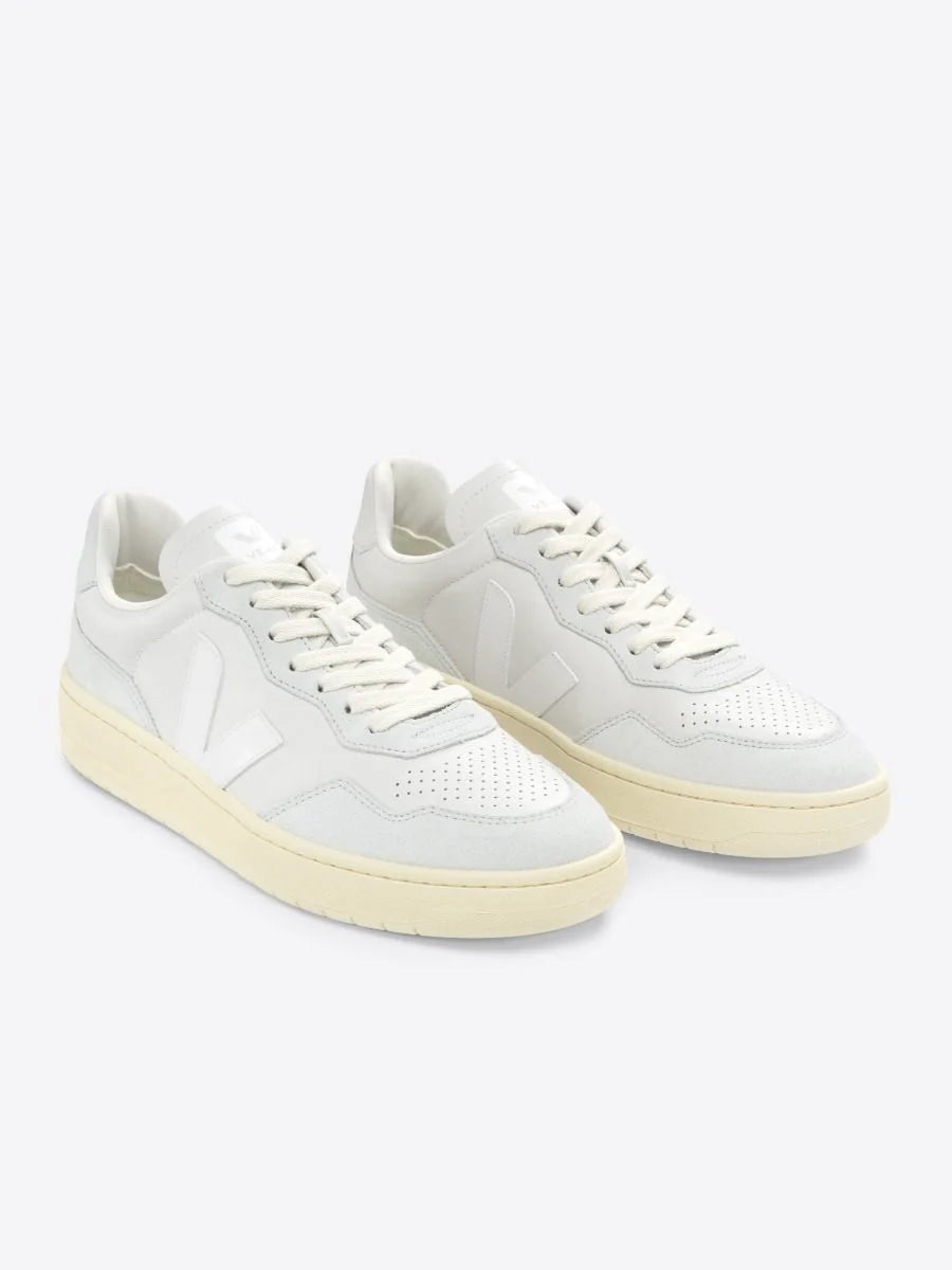 VEJA V-90 O.T Leather Gravel White