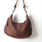 Hut Weave Small Slouchy - Cognac