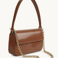 The Baguette Patent Bag Chocolate Light Gold